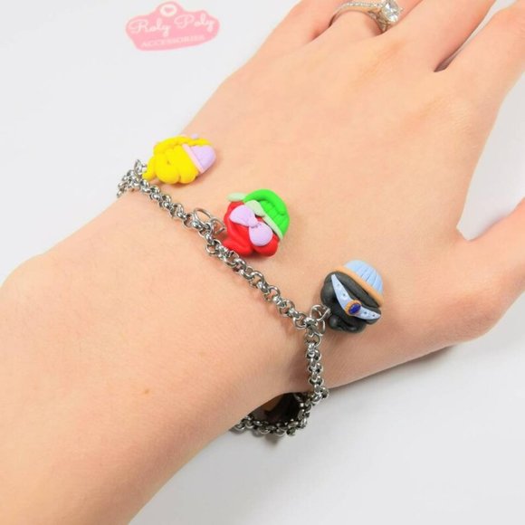 Disney Princess Bracelet Aurora SnowWhite Rapunzel Ariel Jasmine Belle Cinderell - Picture 5 of 5